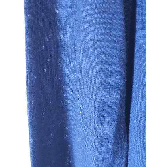 Brooks Brothers Navy Paisley Merino Wool Sweater L Crew Neck Long Sleeve Classic - Picture 6 of 9